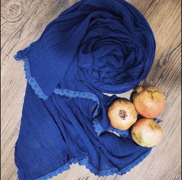 شال هنرمندی دانتل دار